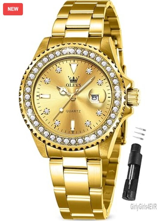 Ladies Watch Quartz Analog Stainless Steel Bracelet Water Resistant Dress Watch main image 4